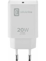 Cellularline 20W Usb-C Güç Adaptörü Beyaz