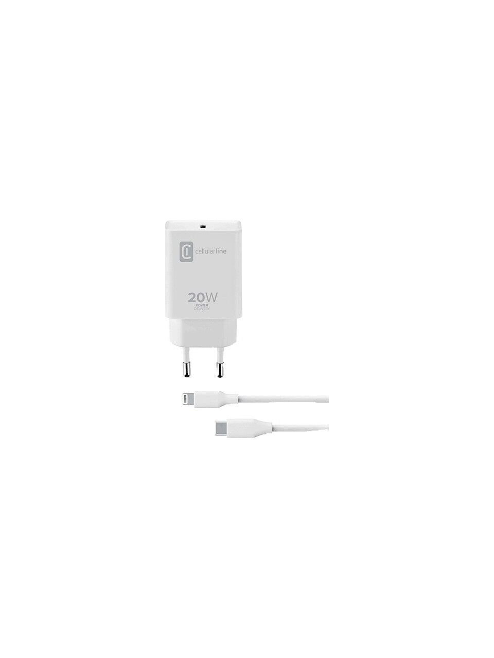 Cellularline 20W Şarj Kiti Kablo ve Şarj Adaptörü