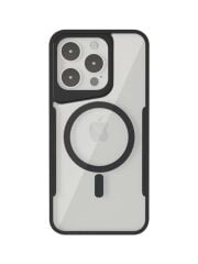 Brabus iPhone 15 Pro Uyumlu Renkli Darbe Koruma Katmanlı Magsafe Özellikli Şeffaf Dump Silikon Kılıf