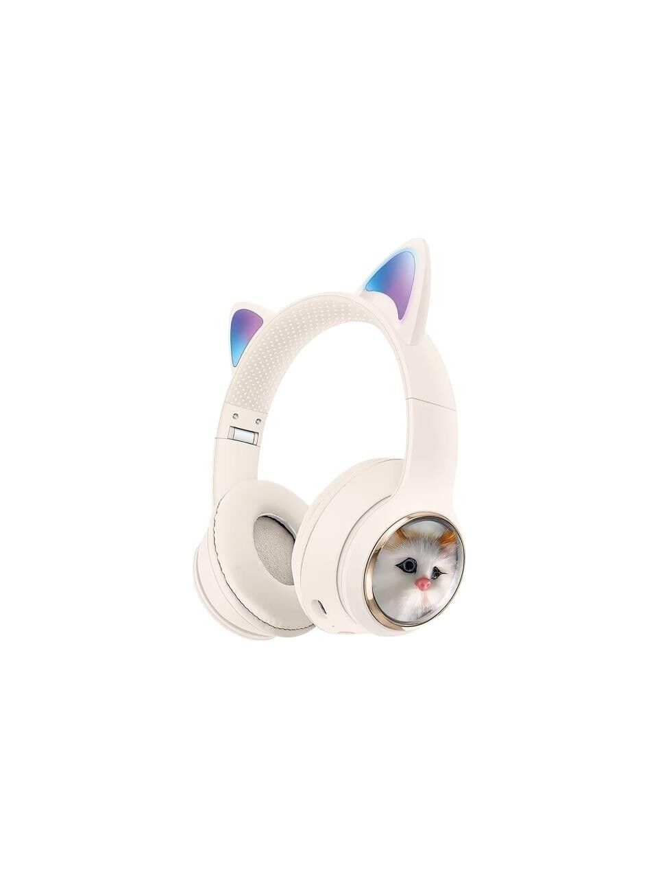Wireless 5.3 Stereo Kedili Kulak Üstü Bluetooth Kulaklık Beyaz Blt-45