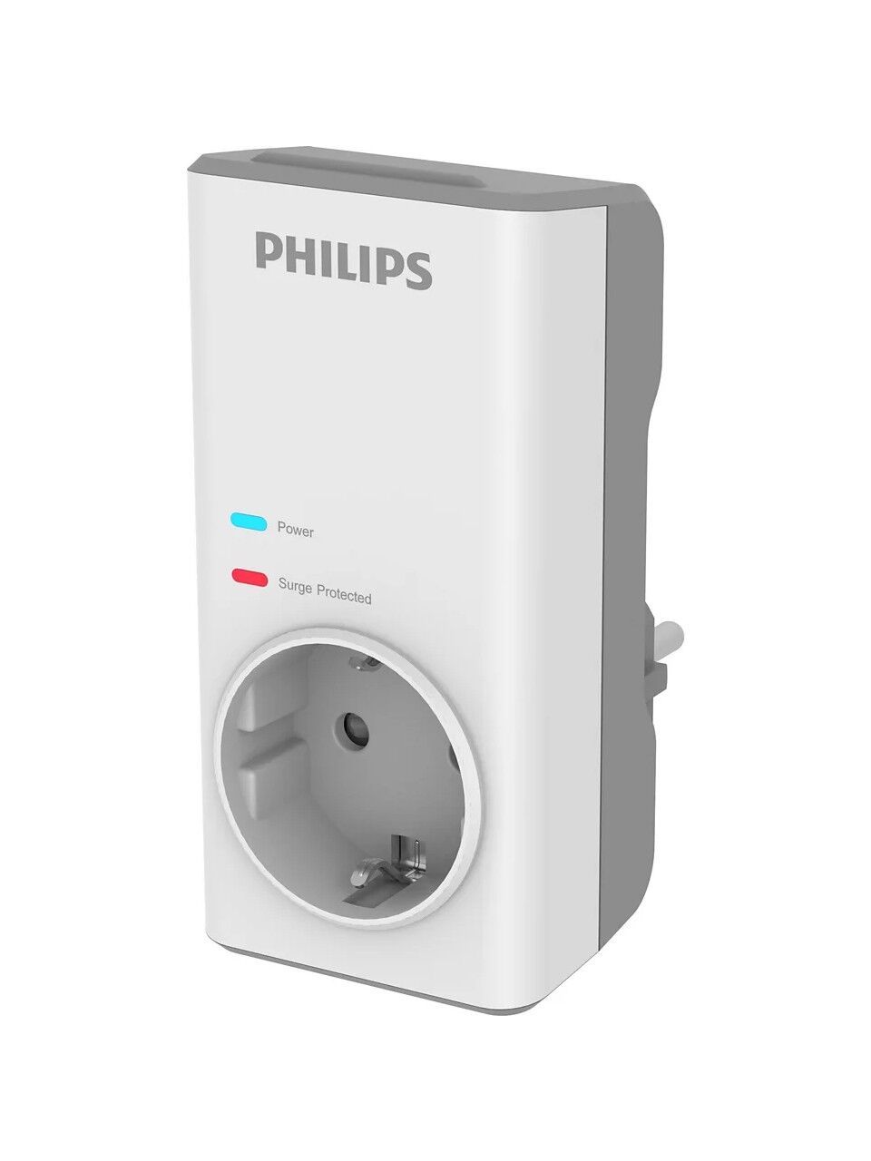 Philips Tekli Akım Korumalı Priz 1140JUL Aşırı Gerilim Korumalı Emniyet Kepengi CHP7010W Beyaz