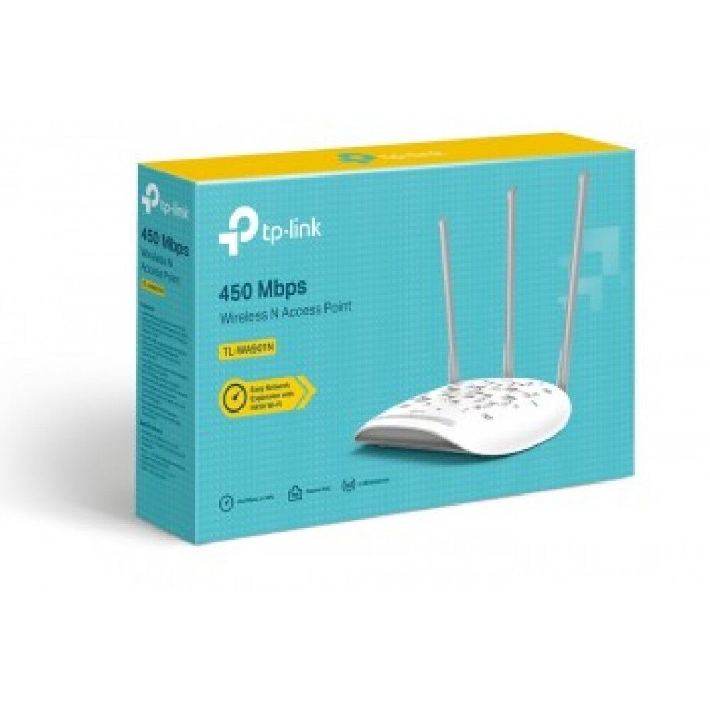 TP-LINK TL-WA901ND 450 Mbps Kablosuz 3x5dBi Değiştirilebilir Antenli WPS Pasif PoE Destekli Evrensel Access Point