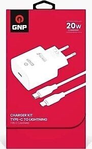 GNP Genpa 20W Adaptör Seti Type-C to Lightning Data Kablosu Ve Şarj Cihazı