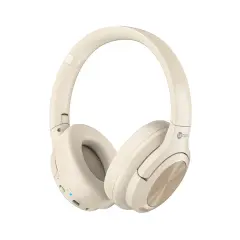 Lecoo ES208 Bluetooth 5.3 Kablosuz Mikrofonlu Kulak Üstü Kulaklık Krem