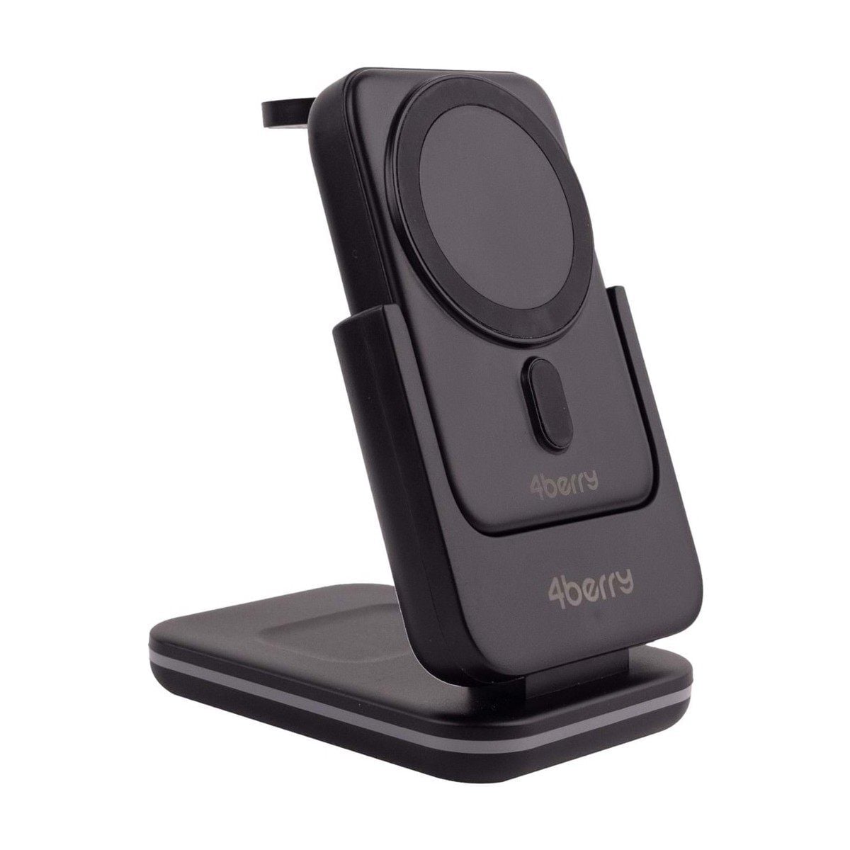 4BERRY BWLM-01S FOLDABLE WİRELESS CHARGING STATION 3 IN 1 5000MAH STAND POWERBANK BLACK
