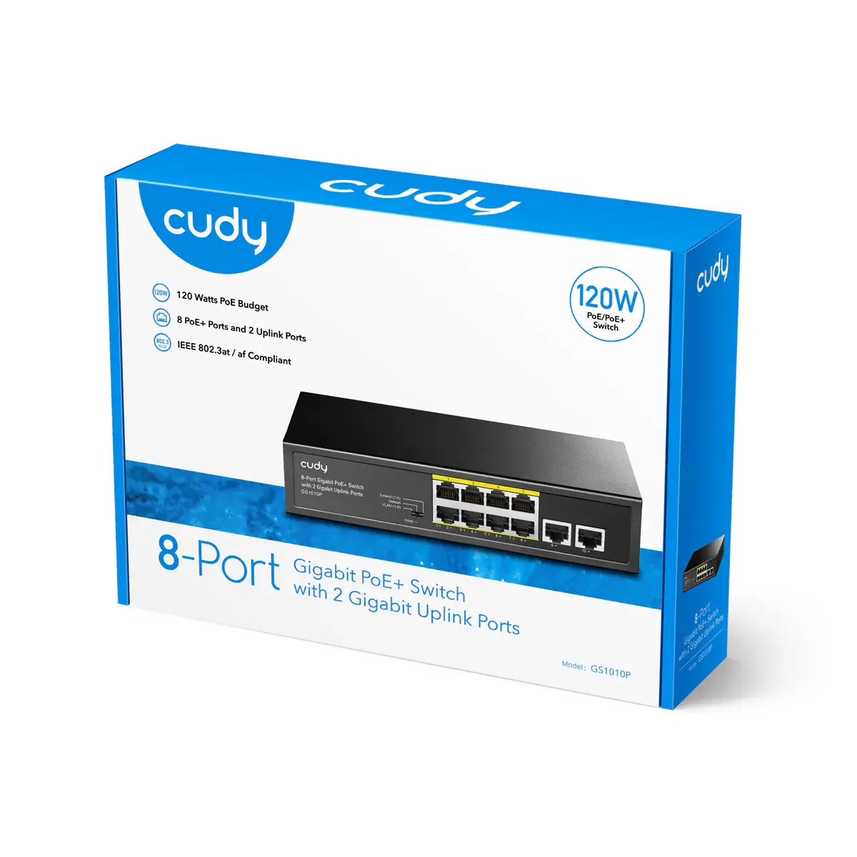 2 Gigabit Uplink Portlu 8 Portlu Gigabit PoE+ Anahtarı