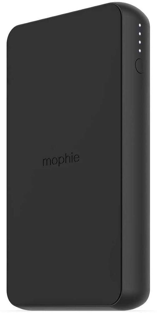 Mophie Powerstation Wireless XL Lightning Port Qi Kablosuz Şarj Destekli Taşınabilir Pil (10000 mAh) - Siyah