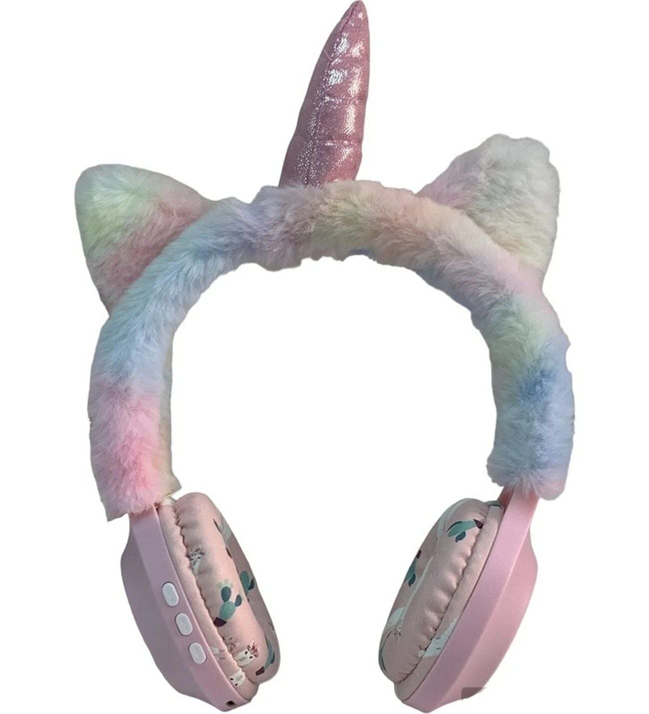 BK-681 Peluş Unicorn Kablosuz 5.0 Mikrofonlu Sd Kart Girişli Kulak Üstü Bluetooth Kulaklık