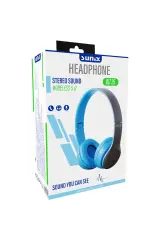 Sunix Wireless 5.0 Stereo Kulak Üstü Bluetooth Kulaklık Mavi BLT-25 290285
