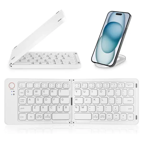 B023 Mini bluetooth Katlanabilir Klavye IOS/Android/Windows Tablet Mobil Telefon Type-C Şarj Edilebilir Klavye Bilgisayar Aksesuarları