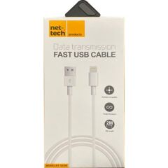 Nettech NT-DC09 2.4A Plastik 200 cm Lightning Data Kablo