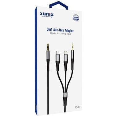 Sunix Ac-08 3in1 Aux Jack Adaptör